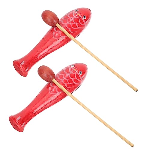 HAMPPLIES 2 Paare Fisch-Musikinstrument aus Holz -Schlaginstrument Musikinstrumente für Musikspielzeug für Babys Musikinstrumente Musikalisches rot HAMPPLIES 2 Paare Fisch-Musikinstrument aus Holz -Schlaginstrument Musikinstrumente für Musikspielzeug für Babys Musikinstrumente Musikalisches rot von HAMPPLIES