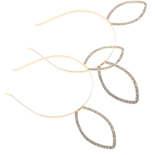 HAMPPLIES 2 Stück Glitzernde Hasenohren Haarreif für Damen Kostümzubehör für Halloween Karneval und Cosplay Metallisch mit Strass Verziert für Einen Funkelnden Look HAMPPLIES 2 Stück Glitzernde Hasenohren Haarreif für Damen Kostümzubehör für Halloween Karneval und Cosplay Metallisch mit Strass Verziert für Einen Funkelnden Look von HAMPPLIES