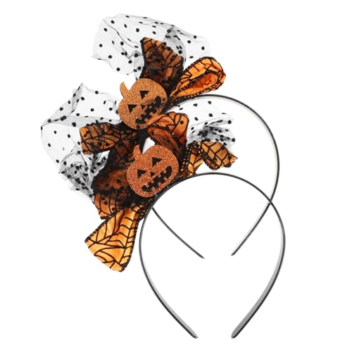 HAMPPLIES 2 Stück Halloween Kürbis Haarreif mit Schleife Haarschmuck Halloween Party Cosplay Stirnband für Mädchen und Erwachsene Hautfreundlich und Einfach zu Tragen HAMPPLIES 2 Stück Halloween Kürbis Haarreif mit Schleife Haarschmuck Halloween Party Cosplay Stirnband für Mädchen und Erwachsene Hautfreundlich und Einfach zu Tragen von HAMPPLIES