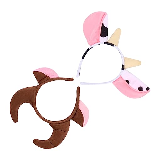 HAMPPLIES 2 Stück Kuhhörner Haarreif Plüsch Stirnband für Frauen Mädchen Cosplay Party Halloween Karneval Verkleidung Haaraccessoires HAMPPLIES 2 Stück Kuhhörner Haarreif Plüsch Stirnband für Frauen Mädchen Cosplay Party Halloween Karneval Verkleidung Haaraccessoires von HAMPPLIES