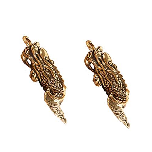 HAMPPLIES 2 Stück Messing Karpfen Anhänger Retro Stil DIY Schmuck Büro Schreibtisch Dekoration Vielseitig als Schlüsselanhänger und Papiergewicht für Zuhause und Büro HAMPPLIES 2 Stück Messing Karpfen Anhänger Retro Stil DIY Schmuck Büro Schreibtisch Dekoration Vielseitig als Schlüsselanhänger und Papiergewicht für Zuhause und Büro von HAMPPLIES