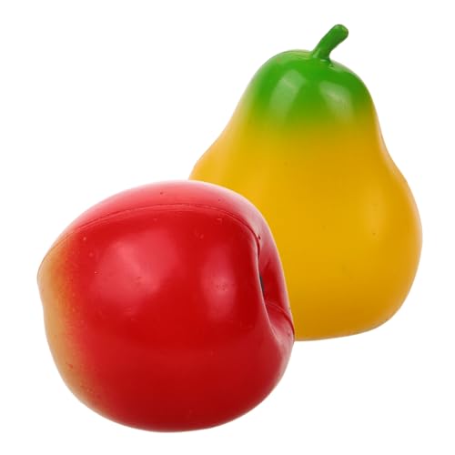 HAMPPLIES 2 Stück Musikinstrument für Obst Maracas Leichte Percussion Spielzeuge Kunststoff Früchte Shaker Montessori Lernspielzeug für Kleinkinder Hand Auge Koordination von HAMPPLIES