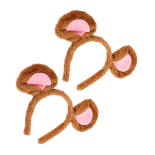 HAMPPLIES 2 Stück Teiliges Mäuseohren Stirnband Weiches Haarreif mit Realistischen Mausohren Bequemes Kostümzubehör für Halloween Cosplay Tierparty und Karneval Erwachsene von HAMPPLIES