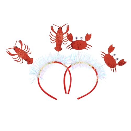 HAMPPLIES 2 Stück Teiliges Meeresleben Haarreif Krabben und Hummer Kostüm Haarschmuck Leicht und Robust für Karneval Party Fasching Fest HAMPPLIES 2 Stück Teiliges Meeresleben Haarreif Krabben und Hummer Kostüm Haarschmuck Leicht und Robust für Karneval Party Fasching Fest von HAMPPLIES