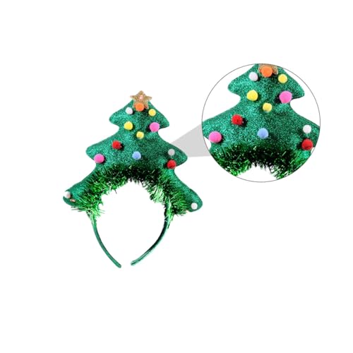 HAMPPLIES 2 Stück Weihnachtlicher Clown Haarreif Lustiger Festival Haarreifen Karneval Stirnband für Damen und Herren Klassischer Weihnachtskopfschmuck mit Glocken Bequem und Attraktiv für von HAMPPLIES