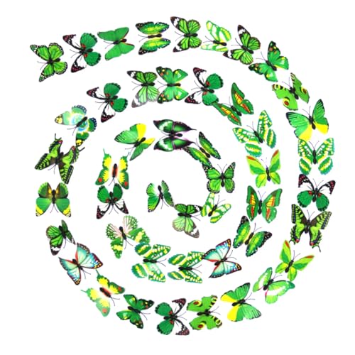 HAMPPLIES 200 Stück Teiliges Schmetterling Modell aus Grünem Kunststoff Realistische Insekten Figuren für Basteln Dekoration Gartendeko Draußen HAMPPLIES 200 Stück Teiliges Schmetterling Modell aus Grünem Kunststoff Realistische Insekten Figuren für Basteln Dekoration Gartendeko Draußen von HAMPPLIES