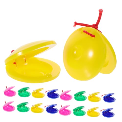 HAMPPLIES 24 Stück Teiliges Kastagnetten für Musikinstrument Kreativität und Vorstellungskraft für Kindergarten Zuhause und Musikunterricht HAMPPLIES 24 Stück Teiliges Kastagnetten für Musikinstrument Kreativität und Vorstellungskraft für Kindergarten Zuhause und Musikunterricht von HAMPPLIES