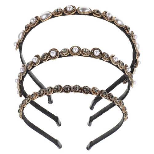 HAMPPLIES 3 Stück Barock Perlen Haarreif Teilig Damen Haarschmuck Leicht Komfortabel für Party Fotografie HAMPPLIES 3 Stück Barock Perlen Haarreif Teilig Damen Haarschmuck Leicht Komfortabel für Party Fotografie von HAMPPLIES