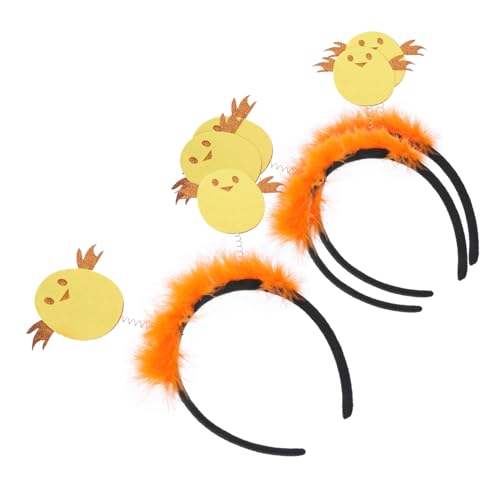 HAMPPLIES 3 Stück Niedliche Hühner Haarreifen Tierischer Kopfschmuck für Partys Cosplay und Fotospaß für und Familie von HAMPPLIES