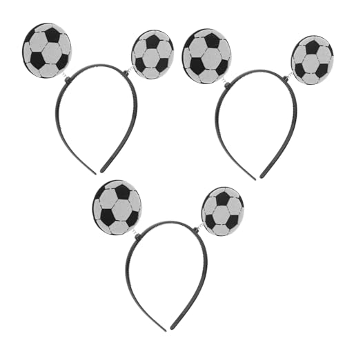 HAMPPLIES 3 Stück Sport Stirnbänder für Erwachsene Lustige Haarbänder für Festivals und Partys Leicht und Bequem für Sport Events und Kostüme von HAMPPLIES