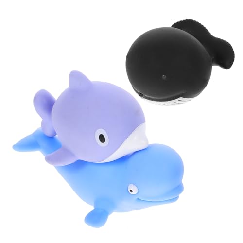 HAMPPLIES 3 Stück Teiliges Badespielzeug Kreative Meeresbewohner für Badezimmer Wasserspaß für Kleinkinder Geeignet für Badewanne Niedlichem Wal Hai und Delfin HAMPPLIES 3 Stück Teiliges Badespielzeug Kreative Meeresbewohner für Badezimmer Wasserspaß für Kleinkinder Geeignet für Badewanne Niedlichem Wal Hai und Delfin von HAMPPLIES