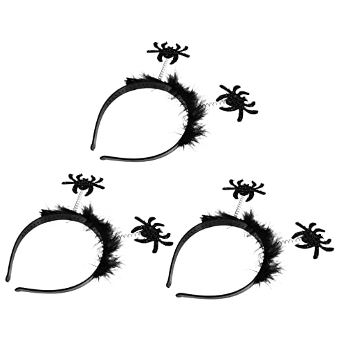 HAMPPLIES 3 Stück Teiliges Halloween Haarreif mit Spider Design Flexible und Bequeme Kostüm Accessoires für Halloween Partys und Cosplay Dress Up HAMPPLIES 3 Stück Teiliges Halloween Haarreif mit Spider Design Flexible und Bequeme Kostüm Accessoires für Halloween Partys und Cosplay Dress Up von HAMPPLIES
