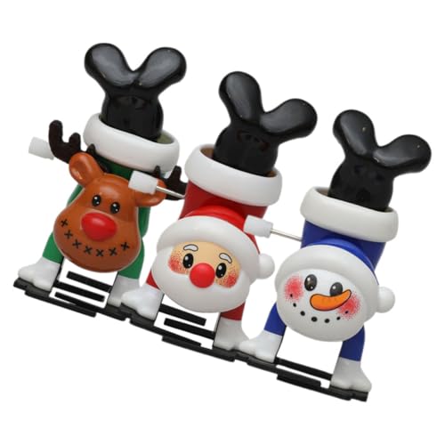 HAMPPLIES 3 Stück Weihnachts Wind Up Rentier Weihnachtsmann Schneemann Aufziehfigur Dekorativ Lustig Ohne Batterie Für Weihnachtsfeier Mitgebsel HAMPPLIES 3 Stück Weihnachts Wind Up Rentier Weihnachtsmann Schneemann Aufziehfigur Dekorativ Lustig Ohne Batterie Für Weihnachtsfeier Mitgebsel von HAMPPLIES