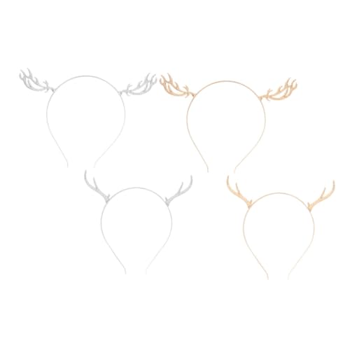 HAMPPLIES 4 Stück Metalllegierung Geweih Haarreif Teiliges Weihnachtskopfschmuck für Damen und Mädchen Originelles Design Langlebig für Weihnachtsfeiern und Bühnenauftritte HAMPPLIES 4 Stück Metalllegierung Geweih Haarreif Teiliges Weihnachtskopfschmuck für Damen und Mädchen Originelles Design Langlebig für Weihnachtsfeiern und Bühnenauftritte von HAMPPLIES