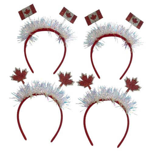 HAMPPLIES 4 Stück Teiliges Haarschmuck mit Ahornblatt Langlebige Karneval Haarreifen für Frauen Dekorative Stirnbänder für Fasching Festival Kostüm und Party Accessoire HAMPPLIES 4 Stück Teiliges Haarschmuck mit Ahornblatt Langlebige Karneval Haarreifen für Frauen Dekorative Stirnbänder für Fasching Festival Kostüm und Party Accessoire von HAMPPLIES