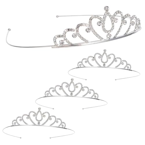 HAMPPLIES 4 Stück Teiliges Prinzessin Haarreif Funkelnde Strass Tiara Leichter und Bequemer Kopfschmuck für Mädchen Vielseitig für Kostüme Geburtstagsfeiern Bühnenauftritte und Festliche HAMPPLIES 4 Stück Teiliges Prinzessin Haarreif Funkelnde Strass Tiara Leichter und Bequemer Kopfschmuck für Mädchen Vielseitig für Kostüme Geburtstagsfeiern Bühnenauftritte und Festliche von HAMPPLIES