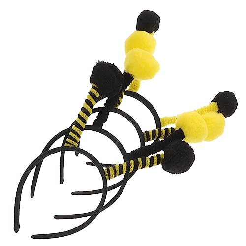 HAMPPLIES 4 Stücke Bienen Stirnbänder für Erwachsene Bienen Party Haarreifen Cosplay Zubehör für Halloween und Geburtstag Kreative Fühler Haarschmuck Leicht und Langlebig HAMPPLIES 4 Stücke Bienen Stirnbänder für Erwachsene Bienen Party Haarreifen Cosplay Zubehör für Halloween und Geburtstag Kreative Fühler Haarschmuck Leicht und Langlebig von HAMPPLIES