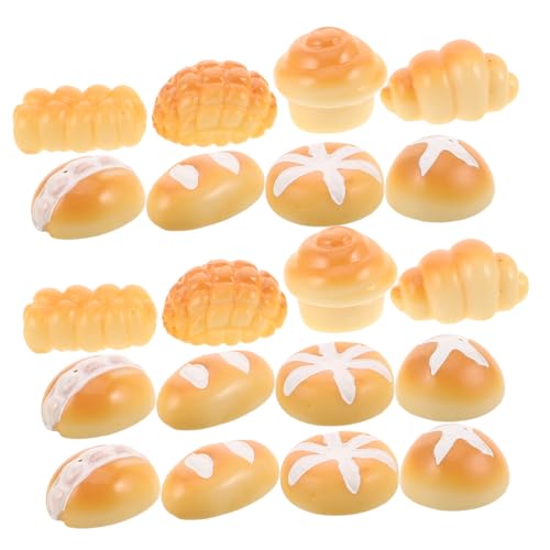 HAMPPLIES 40 Stück Mini Brot Figuren aus Resin Realistische Künstliche Brotdarstellung Lebensechte Simulation Farbstabil Langlebig für DIY Bastelprojekte und Puppenhaus Mikro Landschaft HAMPPLIES 40 Stück Mini Brot Figuren aus Resin Realistische Künstliche Brotdarstellung Lebensechte Simulation Farbstabil Langlebig für DIY Bastelprojekte und Puppenhaus Mikro Landschaft von HAMPPLIES