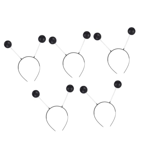 HAMPPLIES 5 Stück Teiliges Haarband mit Dekorativen Schaumstoffbällen Langlebiges Haarschmuck für Party Karneval Fasching und Festliche Kostümlooks von HAMPPLIES