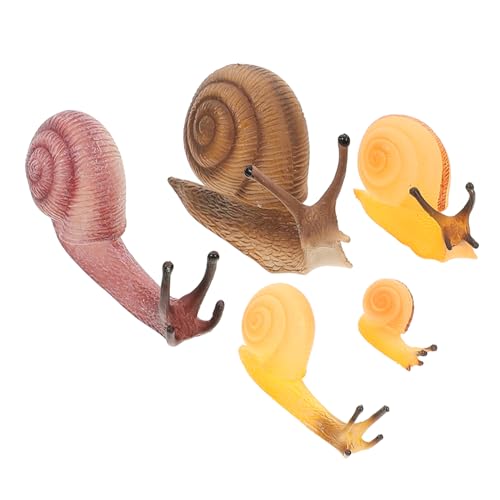 HAMPPLIES 5 Stück Teiliges Realistischer Schneckenfiguren Dekorative Tiermodelle für Lernspielzeug und Gartenaccessoires für Mikrolandschaften und Schreibtischdeko HAMPPLIES 5 Stück Teiliges Realistischer Schneckenfiguren Dekorative Tiermodelle für Lernspielzeug und Gartenaccessoires für Mikrolandschaften und Schreibtischdeko von HAMPPLIES