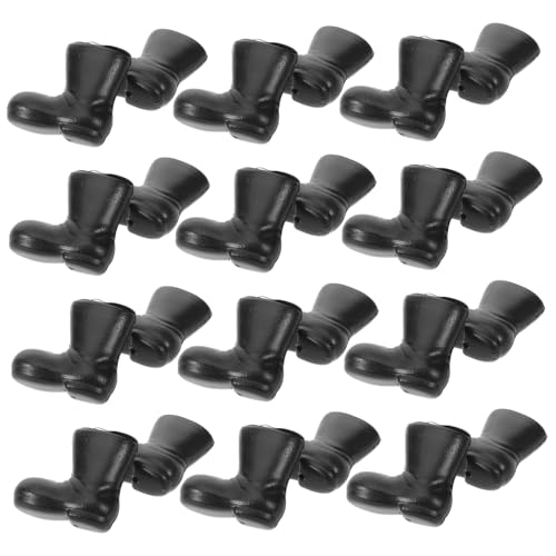 HAMPPLIES 50 Stück Mini -Schuhe Puppenschuhe Weihnachtsdekorationen Mikro Für Schuhverzierung Schuhe Form Minischuhe Winzig Stiefelschmuck Zubehör Klausel Plastik Schwarz HAMPPLIES 50 Stück Mini -Schuhe Puppenschuhe Weihnachtsdekorationen Mikro Für Schuhverzierung Schuhe Form Minischuhe Winzig Stiefelschmuck Zubehör Klausel Plastik Schwarz von HAMPPLIES