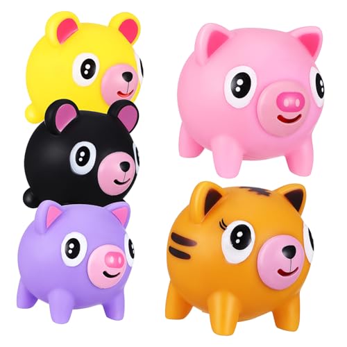 HAMPPLIES 5Stücke Quetschspielzeuge für Stressabbau Lustige Tierquellspielzeuge im Schweinebären Design Kompakt und Tragbar für Erwachsene Dehnbar und Farbenfroh HAMPPLIES 5Stücke Quetschspielzeuge für Stressabbau Lustige Tierquellspielzeuge im Schweinebären Design Kompakt und Tragbar für Erwachsene Dehnbar und Farbenfroh von HAMPPLIES