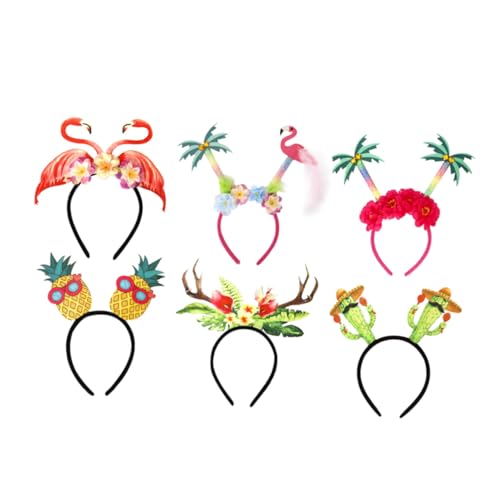 HAMPPLIES 6 Stck. Teiliges Hawaii Stirnband Dekoratives Niedliches Sommer Headband für Strand und Poolparty Geeignet für Hawaii Mottoparty Luau Verkleidung und Fotorequisiten HAMPPLIES 6 Stck. Teiliges Hawaii Stirnband Dekoratives Niedliches Sommer Headband für Strand und Poolparty Geeignet für Hawaii Mottoparty Luau Verkleidung und Fotorequisiten von HAMPPLIES