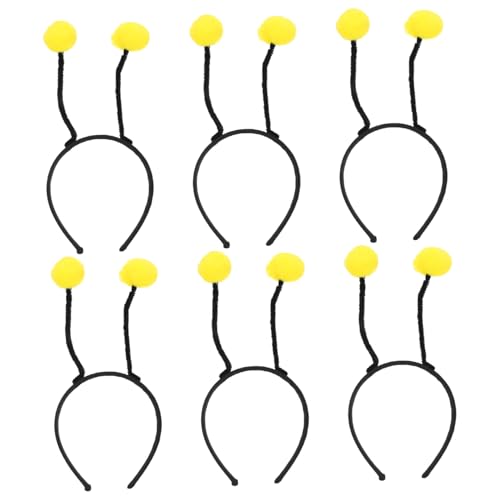 HAMPPLIES 6 Stück Teiliges Haarband mit Haarball Design für Kostümzubehör für Partys Karneval Weihnachten und Mehr für Tägliches Tragen und Haarfixierung von HAMPPLIES