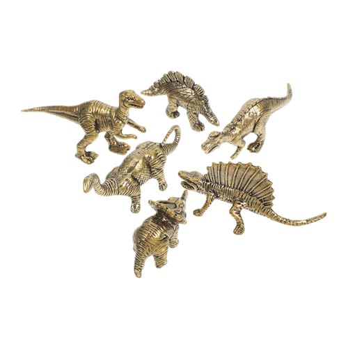 HAMPPLIES 6stücke Teiliges Set Mini Dinosaurier Figuren Aus Messing Vintage Deko Für Schreibtisch Und Wohnzimmer Für Dinosaurier- Und Sammler HAMPPLIES 6stücke Teiliges Set Mini Dinosaurier Figuren Aus Messing Vintage Deko Für Schreibtisch Und Wohnzimmer Für Dinosaurier- Und Sammler von HAMPPLIES
