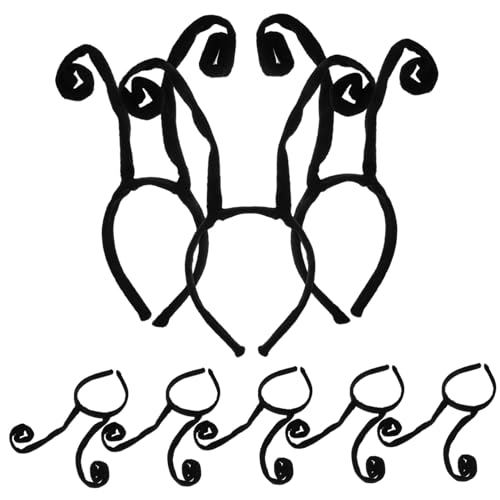 HAMPPLIES 8 Stück Teiliges Halloween Haarband mit Antennen Schwarzer DIY Schmetterlings Haarreif Langlebiger Haarschmuck für Karneval Cosplay Fotografie und Kostümpartys HAMPPLIES 8 Stück Teiliges Halloween Haarband mit Antennen Schwarzer DIY Schmetterlings Haarreif Langlebiger Haarschmuck für Karneval Cosplay Fotografie und Kostümpartys von HAMPPLIES