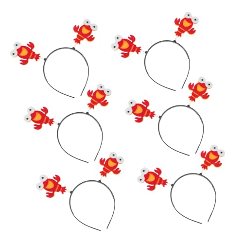 HAMPPLIES 8 Stück Teiliges Lobster Haarreifen Dekoratives Animal Cosplay Headband Elastisch für Halloween Kostüm und Haarschmuck für Hochzeitsgäste HAMPPLIES 8 Stück Teiliges Lobster Haarreifen Dekoratives Animal Cosplay Headband Elastisch für Halloween Kostüm und Haarschmuck für Hochzeitsgäste von HAMPPLIES