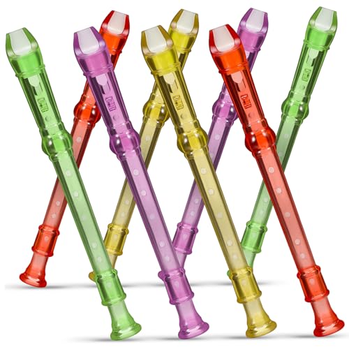 HAMPPLIES 8 Stück Teiliges Mini Klarinette aus Transparentem Kunststoff Leichtes Anfänger Musikinstrument zum Üben und Training für Musikliebhaber von HAMPPLIES