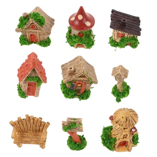 HAMPPLIES 9 Stück Teiliges Dekor aus Robustem Harz mit Filigranen Miniaturmöbeln und Zubehör für DIY Modellbau und Kreative Wohnraumdekoration HAMPPLIES 9 Stück Teiliges Dekor aus Robustem Harz mit Filigranen Miniaturmöbeln und Zubehör für DIY Modellbau und Kreative Wohnraumdekoration von HAMPPLIES