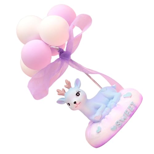 HAMPPLIES Ballonkuchenschmuck Figur Tortendekor Kuchenverzierung Kuchendekor aus Harz Kuchen-Skulptur Liebhaber Kuchen Desktop-Ornament Blau von HAMPPLIES