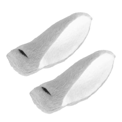 HAMPPLIES DIY Hirschohren Haarreif Dekoratives Kostüm Haaraccessoire mit Realistischer Tierohren Optik Langlebig und Praktisch für Fasching Karneval Party und Cosplay Graue Hirschohren von HAMPPLIES