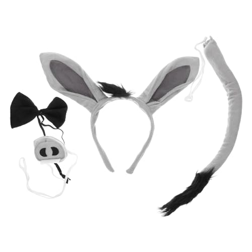 HAMPPLIES Esel Kostüm Haarreif Leichtes Tierkostüm Accessoire für Halloween Karneval Fasching Party Cosplay Verkleidung mit Komfort und Süßem Design für Mädchen HAMPPLIES Esel Kostüm Haarreif Leichtes Tierkostüm Accessoire für Halloween Karneval Fasching Party Cosplay Verkleidung mit Komfort und Süßem Design für Mädchen von HAMPPLIES