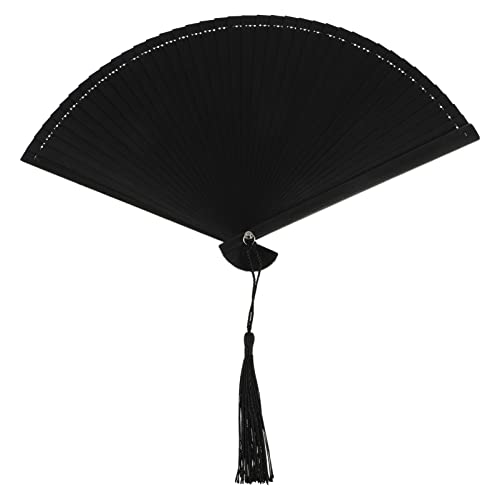 HAMPPLIES Faltbarer Handfächer aus Vintage Design mit Quaste und Tasche als Tanz und Fotoprop Handlich und Tragbar für Festivals und Dekoration HAMPPLIES Faltbarer Handfächer aus Vintage Design mit Quaste und Tasche als Tanz und Fotoprop Handlich und Tragbar für Festivals und Dekoration von HAMPPLIES