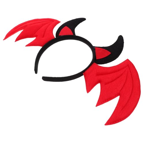 HAMPPLIES Fledermausflügel Haarreif für Rotes Halloween Kostüm Zubehör mit Bat Ohren für Partys und Cosplay Leicht und Bequem Design für Unvergessliche HAMPPLIES Fledermausflügel Haarreif für Rotes Halloween Kostüm Zubehör mit Bat Ohren für Partys und Cosplay Leicht und Bequem Design für Unvergessliche von HAMPPLIES