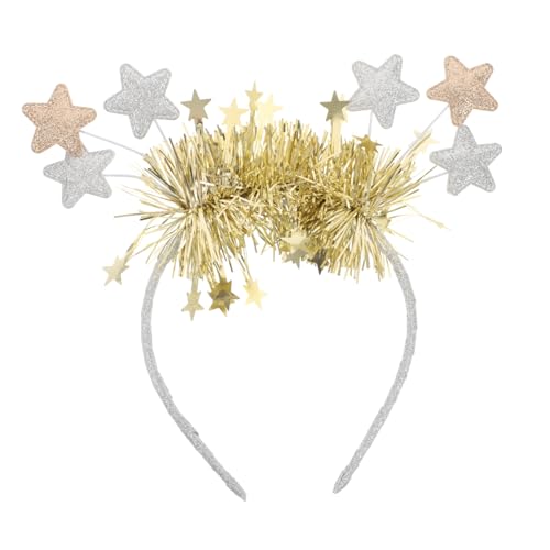 HAMPPLIES Glänzender Stern haarreif mit Tinsel für Frauen Bequemer Kopfschmuck für Party Festival und Neujahr Einzigartiges Design Einfaches Anlegen für Festliche Events HAMPPLIES Glänzender Stern haarreif mit Tinsel für Frauen Bequemer Kopfschmuck für Party Festival und Neujahr Einzigartiges Design Einfaches Anlegen für Festliche Events von HAMPPLIES