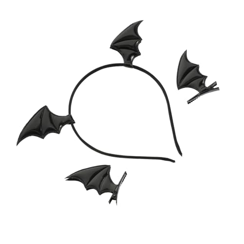 HAMPPLIES Halloween Fledermaus Haarreif mit Fliegenden Flügeln Leichtes Damen Party Stirnband für Cosplay Maskerade und Halloween Kostüme Teiliges Zubehör für Einzigartige Festtagslooks HAMPPLIES Halloween Fledermaus Haarreif mit Fliegenden Flügeln Leichtes Damen Party Stirnband für Cosplay Maskerade und Halloween Kostüme Teiliges Zubehör für Einzigartige Festtagslooks von HAMPPLIES