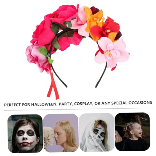 HAMPPLIES Halloween Haarreif mit Rosenblumen Langlebiges Leichtes Haarschmuck Accessoire für Damen und Mädchen Wiederverwendbar Modisch für Halloween Cosplay und Partyveranstaltungen HAMPPLIES Halloween Haarreif mit Rosenblumen Langlebiges Leichtes Haarschmuck Accessoire für Damen und Mädchen Wiederverwendbar Modisch für Halloween Cosplay und Partyveranstaltungen von HAMPPLIES