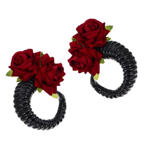 HAMPPLIES Halloween Haarreif mit Schwarzen Schafshörnern und Rosen Dekoratives Kopfschmuck als Foto Requisiten für Partys und Festivals Leicht und Vielseitig für Damen HAMPPLIES Halloween Haarreif mit Schwarzen Schafshörnern und Rosen Dekoratives Kopfschmuck als Foto Requisiten für Partys und Festivals Leicht und Vielseitig für Damen von HAMPPLIES
