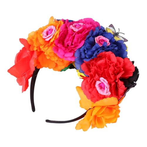 HAMPPLIES Halloween Haarschmuck Schmetterling Haarreif mit Pfingstrosen Blumenkranz Party Dekoration für Damen und Mädchen HAMPPLIES Halloween Haarschmuck Schmetterling Haarreif mit Pfingstrosen Blumenkranz Party Dekoration für Damen und Mädchen von HAMPPLIES