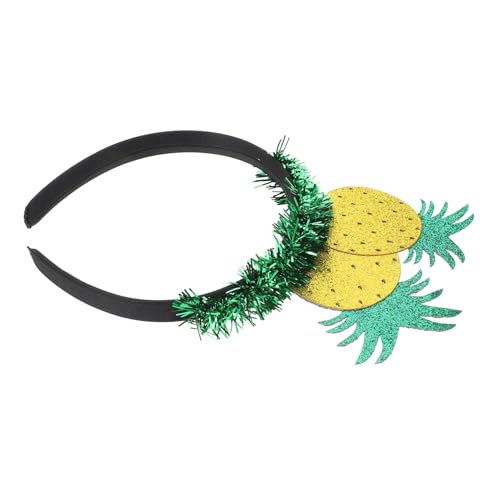 HAMPPLIES Hawaiian Party Stirnband Ananas Motiv Glitzerndes Haarschmuck Accessoire Für Mädchen Luau Kostüm Foto Requisite Strapazierfähiges Material Für Strand Pool Party HAMPPLIES Hawaiian Party Stirnband Ananas Motiv Glitzerndes Haarschmuck Accessoire Für Mädchen Luau Kostüm Foto Requisite Strapazierfähiges Material Für Strand Pool Party von HAMPPLIES