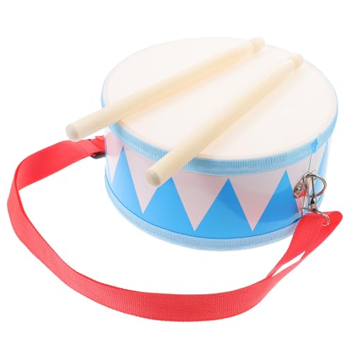 HAMPPLIES Holztrommel Snare Drum Doppelseitig Musikinstrument Pädagogisch für Kleinkinder und Bühnenperformance Leicht Sicher Fördert Musik Kognitive Fähigkeiten von HAMPPLIES