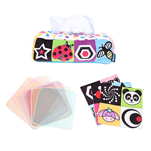 HAMPPLIES Kasten Lernspielzeug für Babys fürs Kleinkind interaktives lernspielzeug Plush Toy Kleinkind zubehör Interaktives sensorisches Plüsch von HAMPPLIES