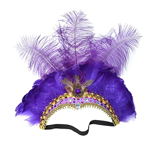 HAMPPLIES Kopfschmuck Damen Haarschmuck mit Pailletten für Karneval Halloween Party Masquerade und Hochzeit Verstellbares Stirnband für Frauen Mädchen Teens HAMPPLIES Kopfschmuck Damen Haarschmuck mit Pailletten für Karneval Halloween Party Masquerade und Hochzeit Verstellbares Stirnband für Frauen Mädchen Teens von HAMPPLIES