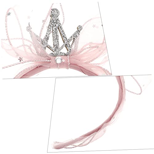 HAMPPLIES Krone Stirnband für Mädchen mit Großer Schleife Kinder Haarband für Geburtstagsfeiern Festivals Weihnachten Diadem Haarschmuck Weichem Material HAMPPLIES Krone Stirnband für Mädchen mit Großer Schleife Kinder Haarband für Geburtstagsfeiern Festivals Weihnachten Diadem Haarschmuck Weichem Material von HAMPPLIES