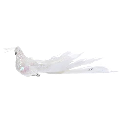 HAMPPLIES Künstliche Pfau Figurine Simulation Pfau Statue Leichtes Wetterbeständiges Gartenornament für Garten und Fensterdekoration Farbenfrohes Kunsthandwerk für Innen und Außengebrauch von HAMPPLIES