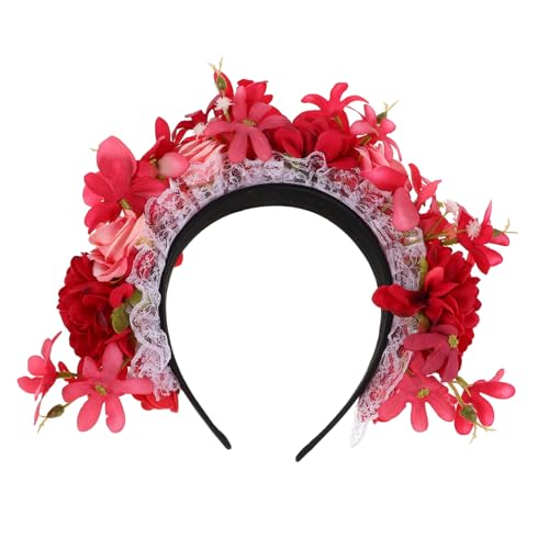 HAMPPLIES Kunstblumen Haarreif für Damen und Mädchen Ethnisches Design für Halloween Partys und Fotorequisiten Vielseitiger Kopfschmuck für Besondere Anlässe HAMPPLIES Kunstblumen Haarreif für Damen und Mädchen Ethnisches Design für Halloween Partys und Fotorequisiten Vielseitiger Kopfschmuck für Besondere Anlässe von HAMPPLIES